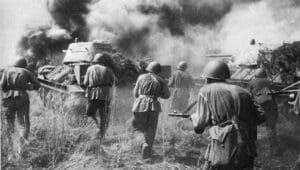 Soviet_troops_and_T-34_tanks_counterattacking_Kursk_Voronezh_Front_July_1943 Soviet_troops_and_T-34_tanks_counterattacking_Kursk_Voronezh_Front_July_1943