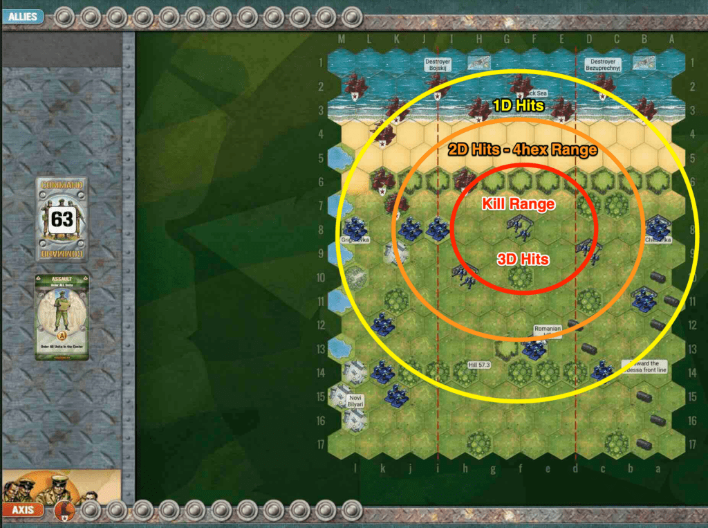 scenario_Grigorevka1_ArtilleryRange memoir 44 scenario Raid on Grigorevka